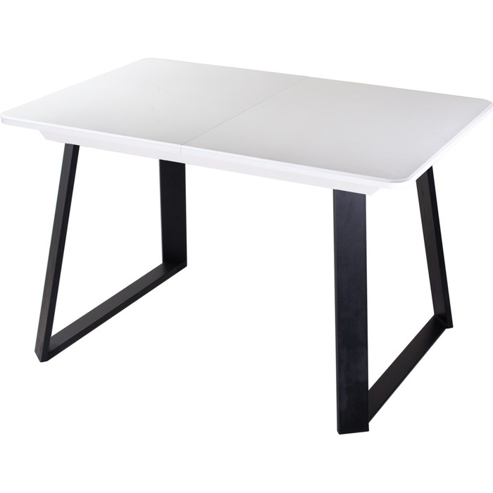 Стол раскладной Румба ПР-1, 1200(1570)х800х750, Белый/белый камень/опора 91-1ЧР 
Стол раскладной Румба ПР-1, 1200(1570)х800х750, Белый/белый камень/опора 91-1ЧР