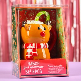 Подарочный набор «Рецепт зимнего вечера»: кружка 650 мл., горячий шоколад 25 г. Х 5 шт., маршмеллоу, леденец-трость: арбуз, 15 г.
Подарочный набор «Рецепт зимнего вечера»: кружка 650 мл., горячий шоколад 25 г. Х 5 шт., маршмеллоу, леденец-трость: арбуз, 15 г.