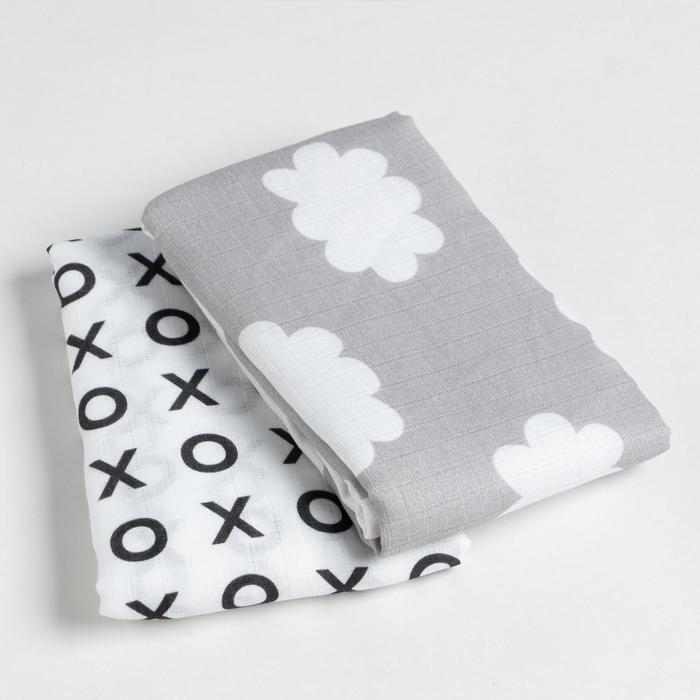 Набор пеленок муслиновых Крошка Я «Горошек» 75х120см-2шт, 100% хлопок 
Набор пеленок муслиновых Крошка Я «Горошек» 75х120см-2шт, 100% хлопок