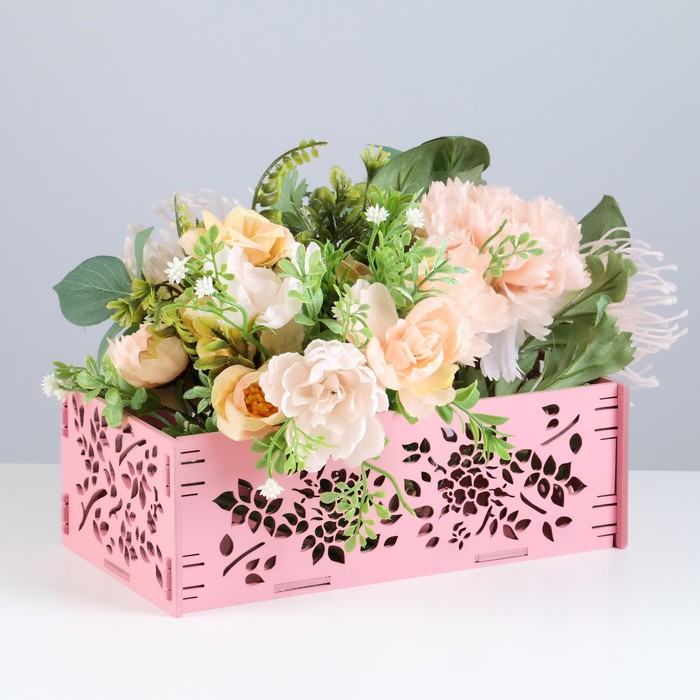 Кашпо деревянное "Вазон" 24,8х13,3х8,5 см розовый
Кашпо деревянное "Вазон" 24,8х13,3х8,5 см розовый