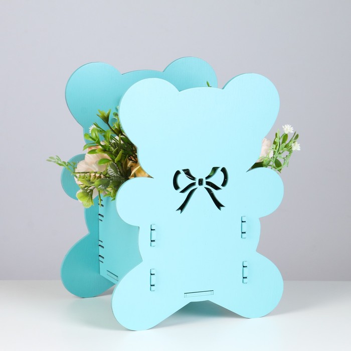 Кашпо деревянное "Мишка" 17,6х13,8х23,5 см бирюзовый
Кашпо деревянное "Мишка" 17,6х13,8х23,5 см бирюзовый