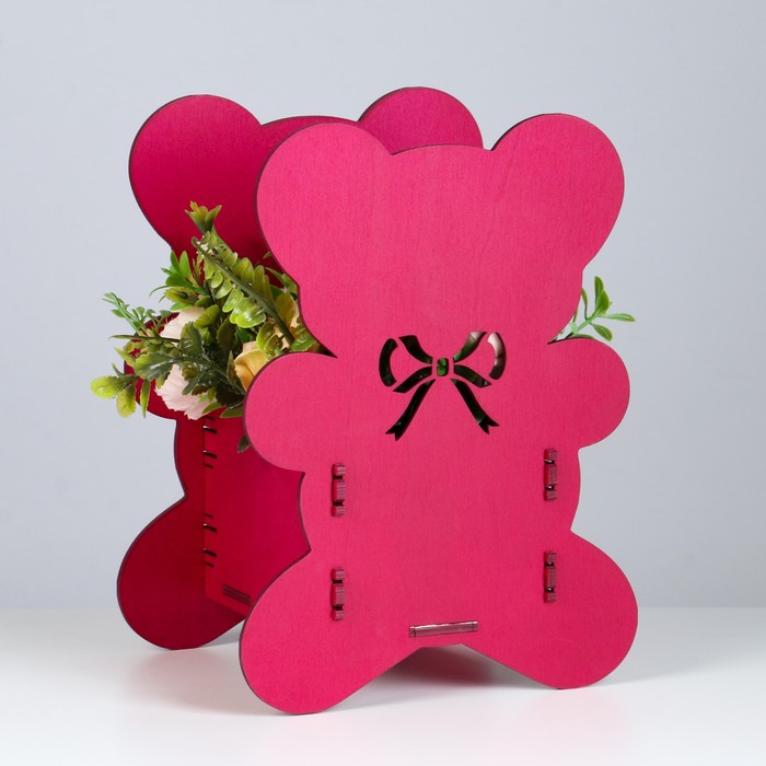 Кашпо деревянное "Мишка" 17,6х13,8х23,5 см пурпурный
Кашпо деревянное "Мишка" 17,6х13,8х23,5 см пурпурный