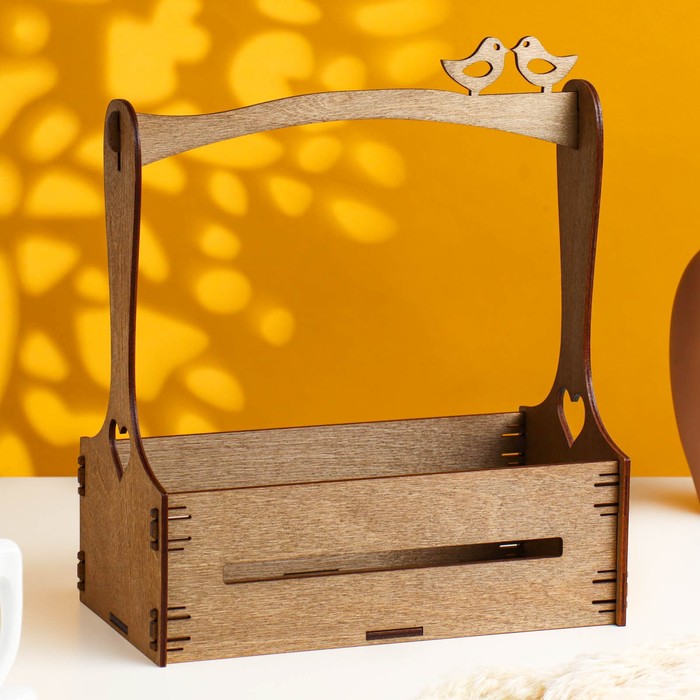 Кашпо деревянное "Птички" 24.8х13,5х27 см орех
Кашпо деревянное "Птички" 24.8х13,5х27 см орех