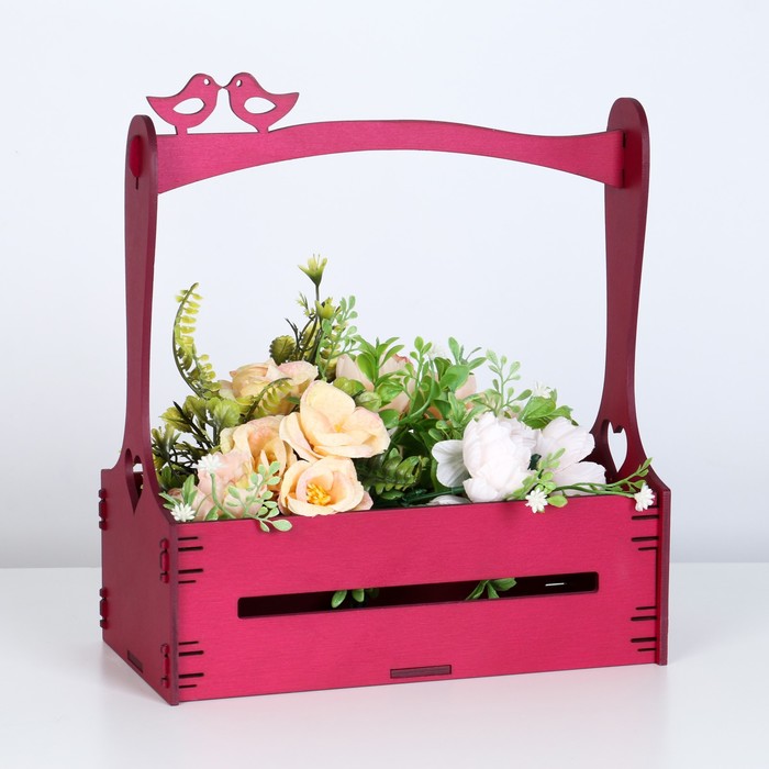 Кашпо деревянное "Птички" 24.8х13,5х27 см пурпурный
Кашпо деревянное "Птички" 24.8х13,5х27 см пурпурный