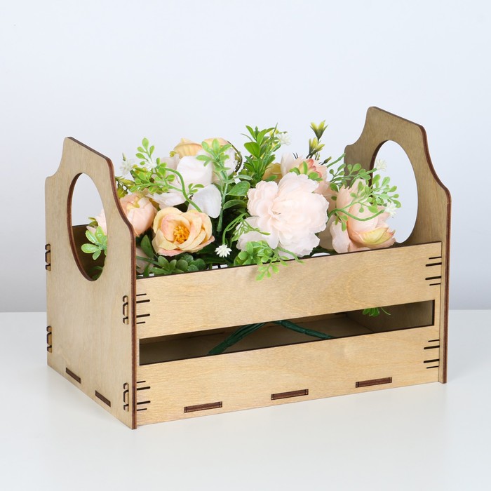 Ящик деревянный "Модерн" деревянные ручки 25,8х17х19 см орех
Ящик деревянный "Модерн" деревянные ручки 25,8х17х19 см орех