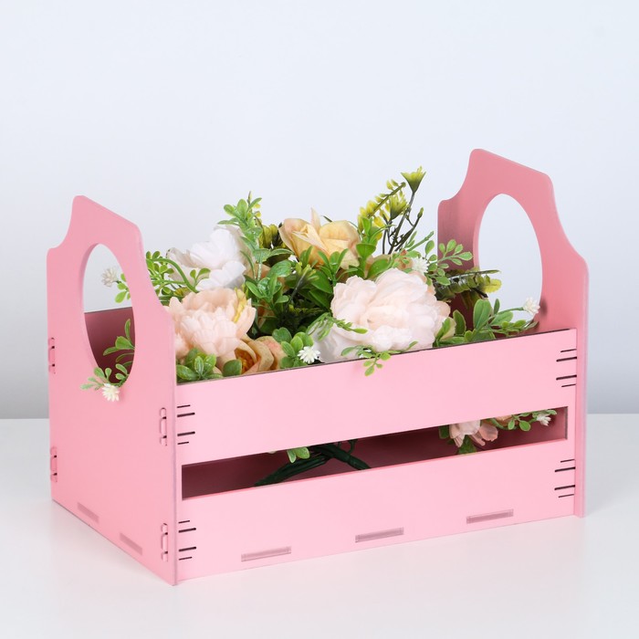 Ящик деревянный "Модерн" деревянные ручки 25,8х17х19 см розовый
Ящик деревянный "Модерн" деревянные ручки 25,8х17х19 см розовый