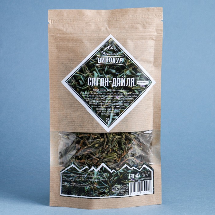 Мононабор из трав и специй для приготовления настойки "Саган-Дайля" 25 гр
Мононабор из трав и специй для приготовления настойки "Саган-Дайля" 25 гр