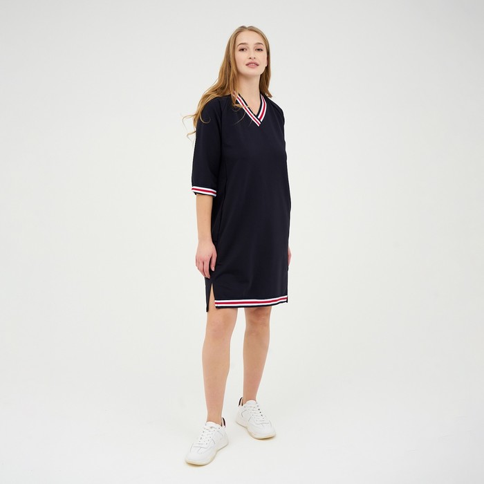 Платье женское, цвет синий, размер 44
Платье женское, цвет синий, размер 44