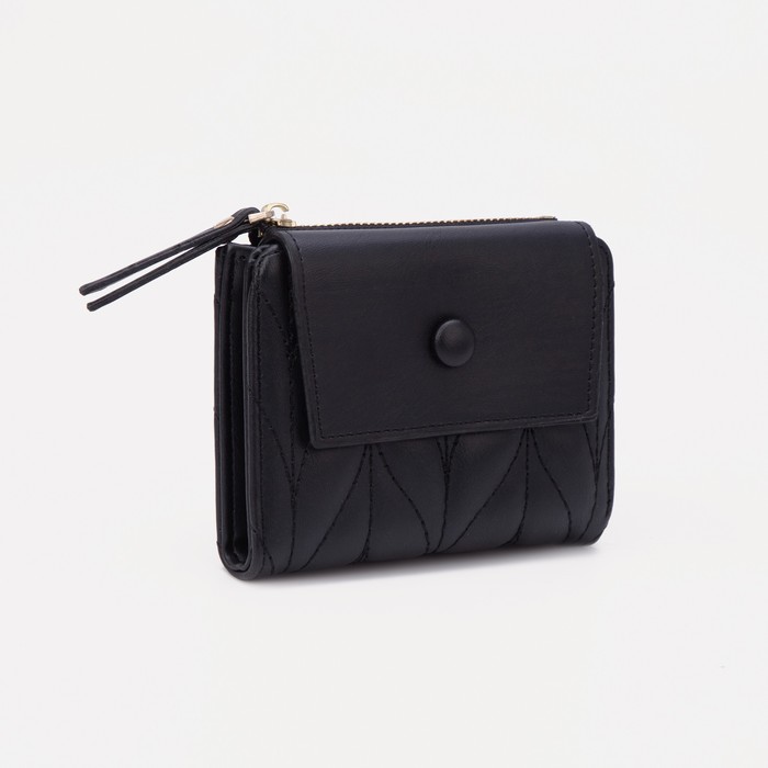 Кошелёк на кнопке, цвет чёрный
Кошелёк на кнопке, цвет чёрный