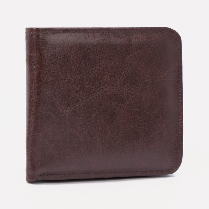 Портмоне без застёжки, для купюр, для карт, цвет коричневый
Портмоне без застёжки, для купюр, для карт, цвет коричневый