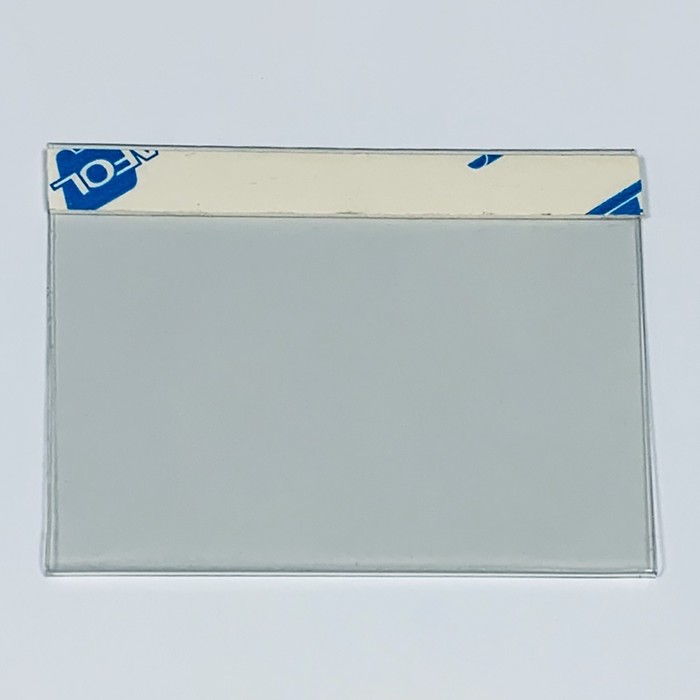 ценникодержатель на скотче 40х60, ПВХ 0,5, цвет прозрачный 
ценникодержатель на скотче 40х60, ПВХ 0,5, цвет прозрачный