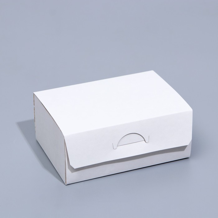 Коробка на вынос, белая, 12 х 8,5 х 5 см, 0,5 л
Коробка на вынос, белая, 12 х 8,5 х 5 см, 0,5 л
