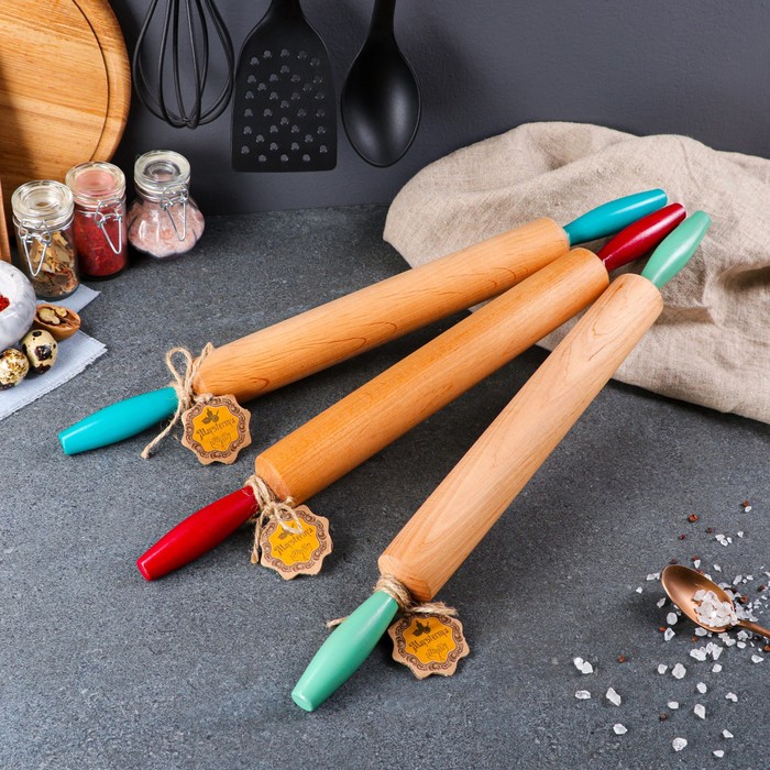 Скалка деревянная "Премиум", массив ольхи, 50 х 4.5 см, микс
Скалка деревянная "Премиум", массив ольхи, 50 х 4.5 см, микс