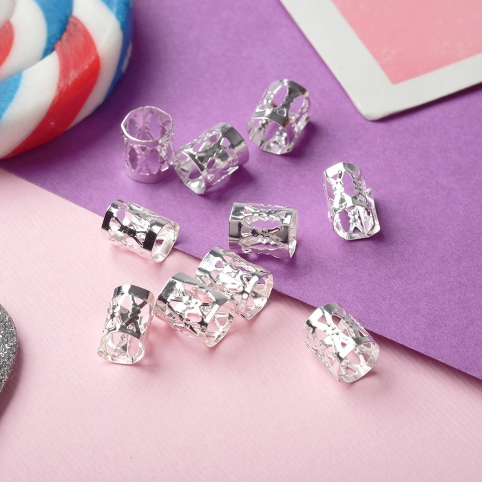 Манжеты для волос "Молли" (набор 20 шт) винтаж, 1х1 см, серебро
Манжеты для волос "Молли" (набор 20 шт) винтаж, 1х1 см, серебро