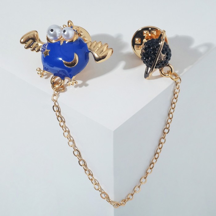 Значок "Планеты", цветной в золоте 
Значок "Планеты", цветной в золоте