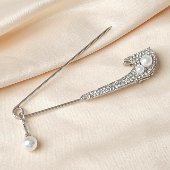 Булавка "Булава", 10,2см, цвет белый в серебре
Булавка "Булава", 10,2см, цвет белый в серебре