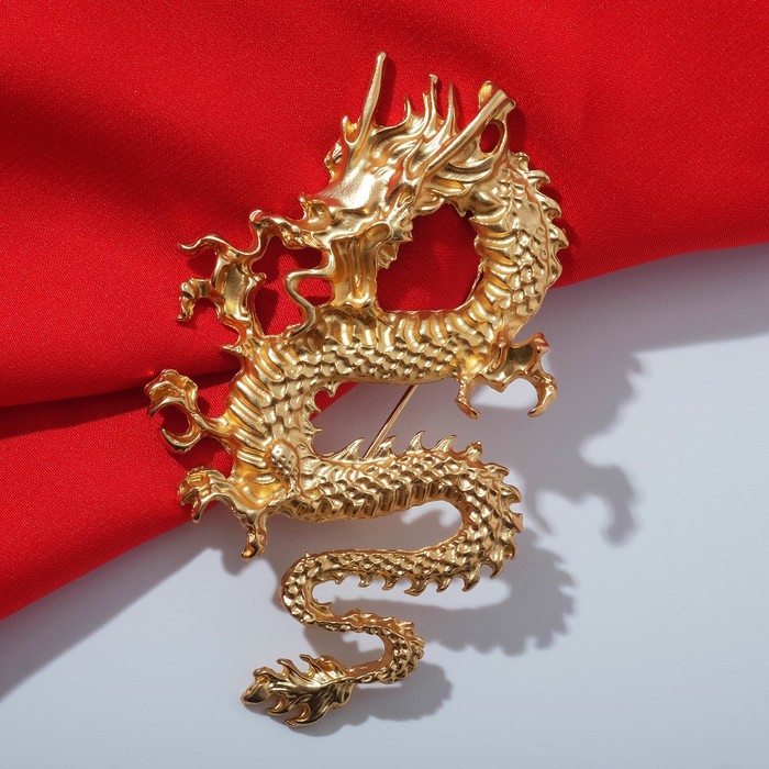 Брошь "Дракон", цвет матовое золото
Брошь "Дракон", цвет матовое золото