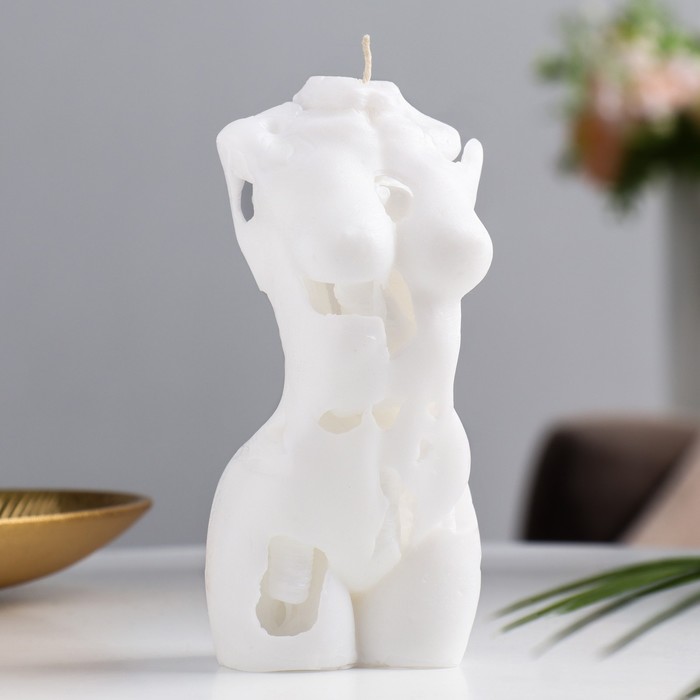 Свеча фигурная "Ажурный женский торс", 7х14 см, белая
Свеча фигурная "Ажурный женский торс", 7х14 см, белая