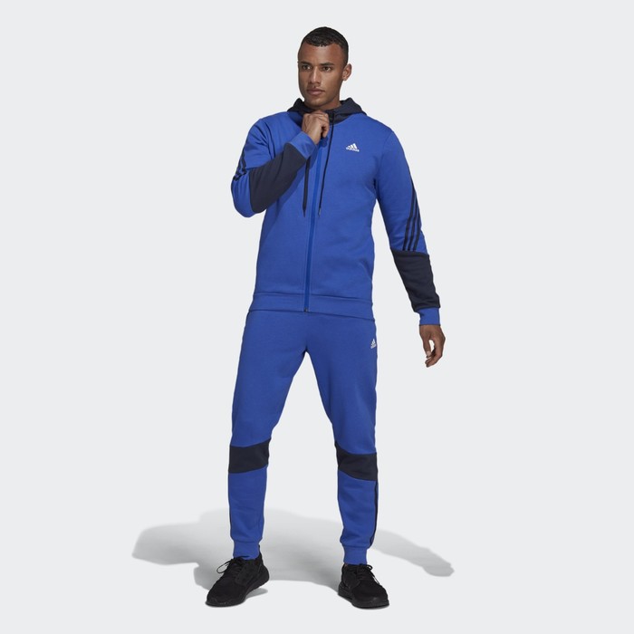 фото Костюм adidas m track suit cotton fleece мужской, размер 56-58 (h42022)