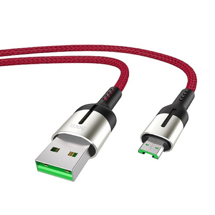Кабель Hoco U68, USB - microUSB, 4 А, 1.2 м, красный
Кабель Hoco U68, USB - microUSB, 4 А, 1.2 м, красный