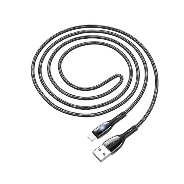 Кабель Hoco U89, USB - Lightning, 2.4 А, 1.2 м, индикатор, тканевая оплетка, черный
Кабель Hoco U89, USB - Lightning, 2.4 А, 1.2 м, индикатор, тканевая оплетка, черный