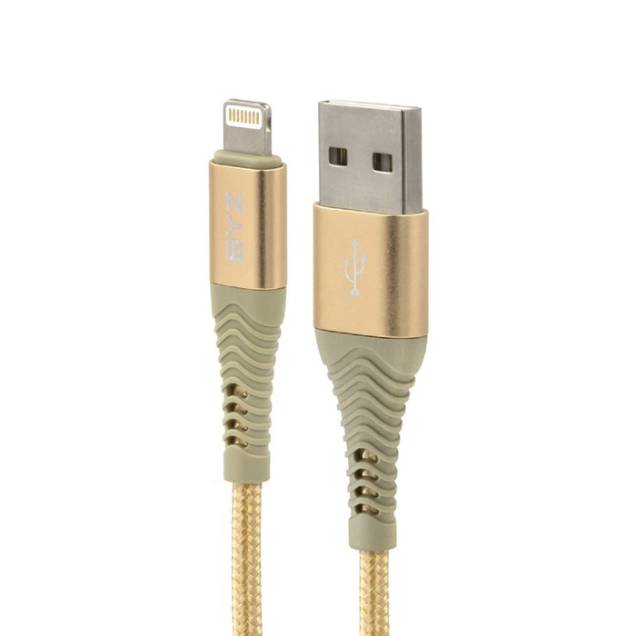 Кабель BYZ BС-029i, USB - Lightning, 5 А, 1 м, золотистый
Кабель BYZ BС-029i, USB - Lightning, 5 А, 1 м, золотистый