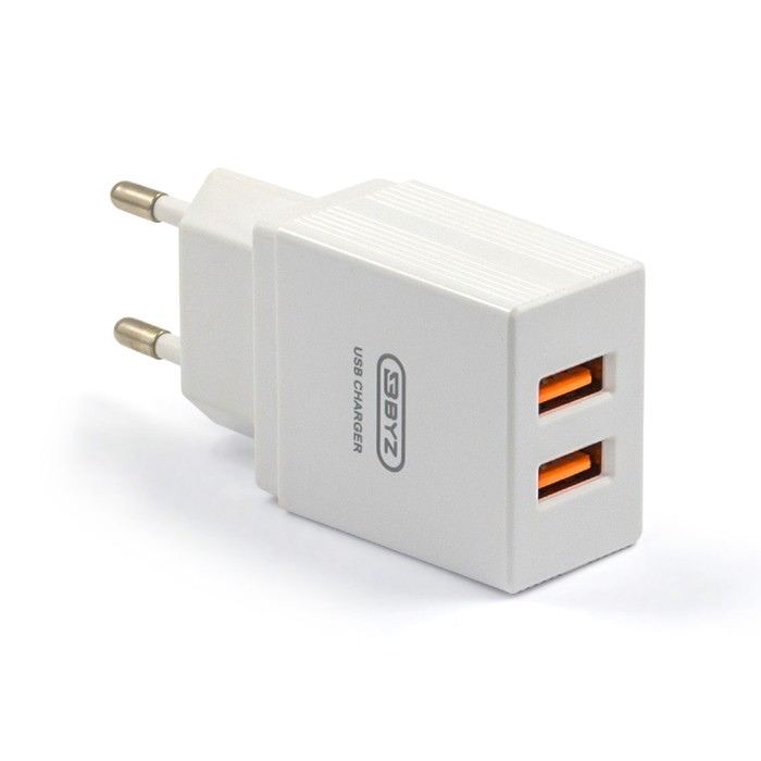 Сетевое зарядное устройство BYZ U20 EU, 2хUSB, 2.4 А, кабель microUSB, 1 м, белое
Сетевое зарядное устройство BYZ U20 EU, 2хUSB, 2.4 А, кабель microUSB, 1 м, белое