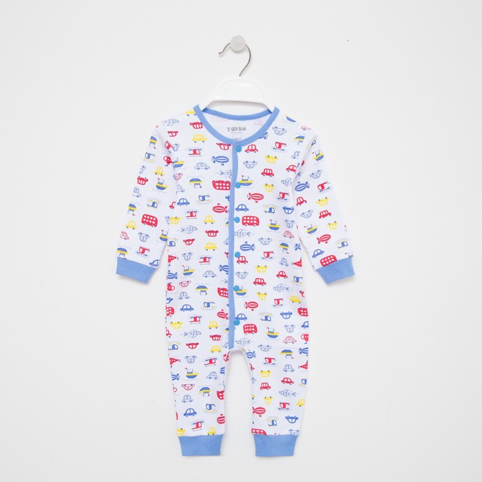 Комбинезон для мальчика, цвет белый/машинки, рост 74-80 см
Комбинезон для мальчика, цвет белый/машинки, рост 74-80 см