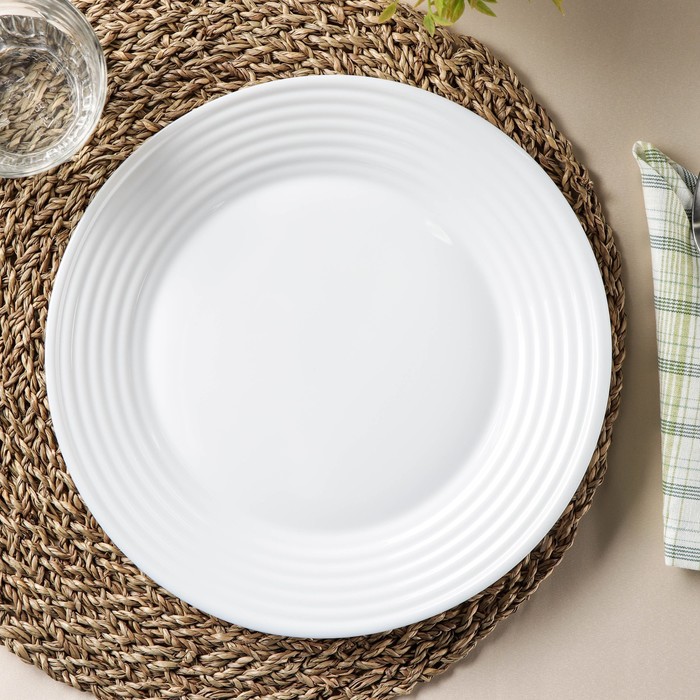 Тарелка обеденная Large, d=27 см, цвет белый
Тарелка обеденная Large, d=27 см, цвет белый