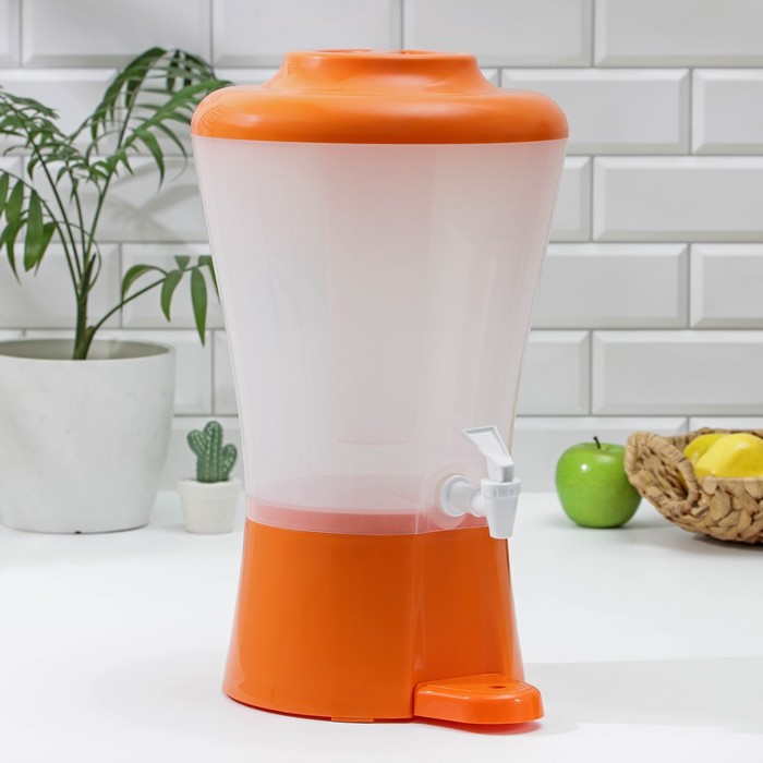 Диспенсер для напитков с колбой для льда 29*25,5*44,5 см 8л, цвет оранжевый
Диспенсер для напитков с колбой для льда 29*25,5*44,5 см 8л, цвет оранжевый