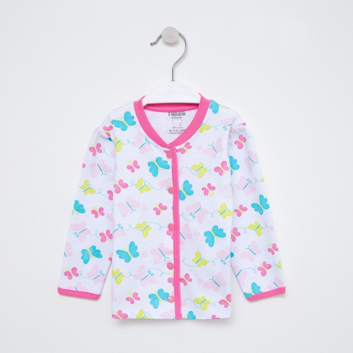 Кофточка для девочки, цвет белый/бабочки, рост 68 см
Кофточка для девочки, цвет белый/бабочки, рост 68 см