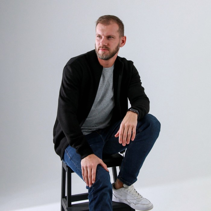 Кардиган мужской SL, 50, чёрный
Кардиган мужской SL, 50, чёрный