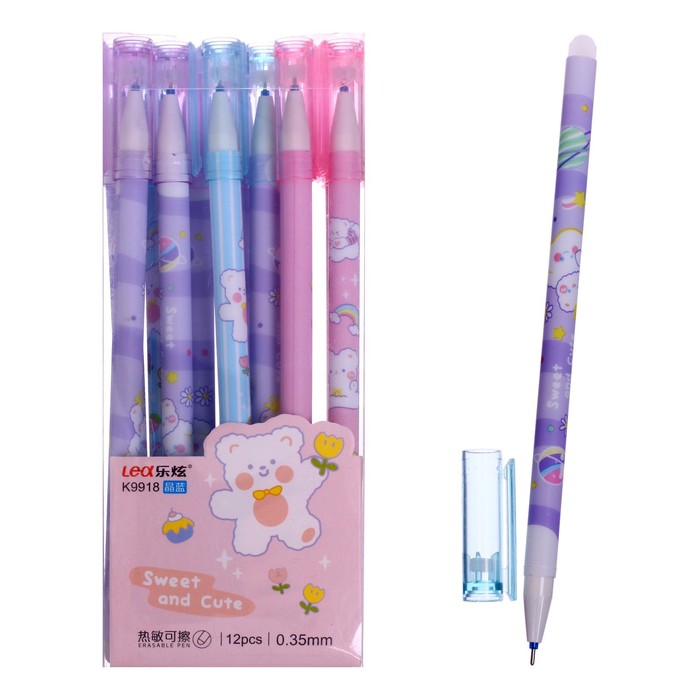 Ручка гелевая со стираемыми чернилами, стержень синий, корпус МИКС
Ручка гелевая со стираемыми чернилами, стержень синий, корпус МИКС