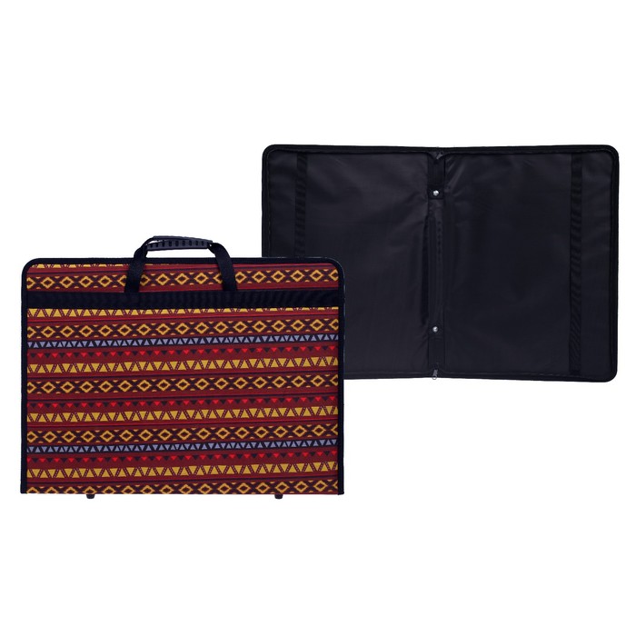 Папка А3 с ручками каркасная текстиль 40 мм 420*300 мм 2B3 Вдохновение 2300035 Этника кор 
Папка А3 с ручками каркасная текстиль 40 мм 420*300 мм 2B3 Вдохновение 2300035 Этника кор