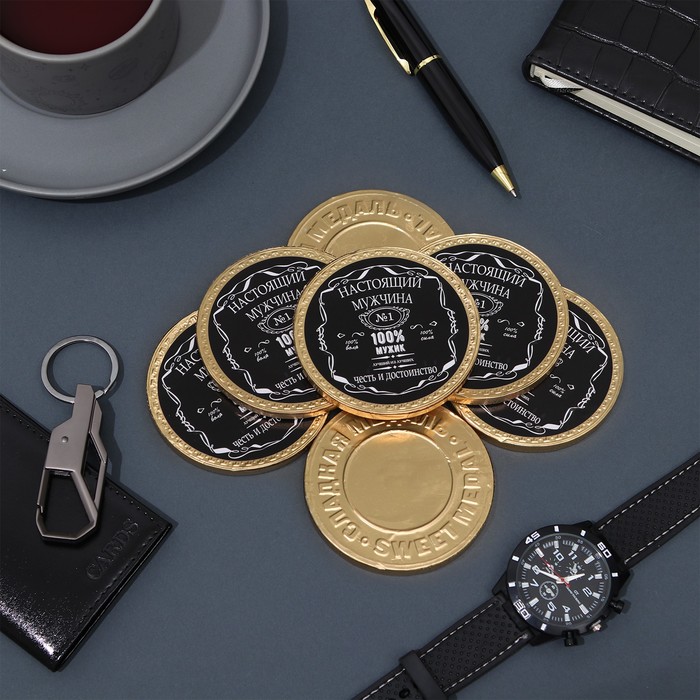 Шоколадная медаль «Настоящий мужчина», 25 г
Шоколадная медаль «Настоящий мужчина», 25 г