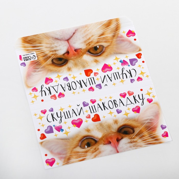 Обёртка для шоколада «Шоковадка» 18.2 × 15.5 см
Обёртка для шоколада «Шоковадка» 18.2 × 15.5 см