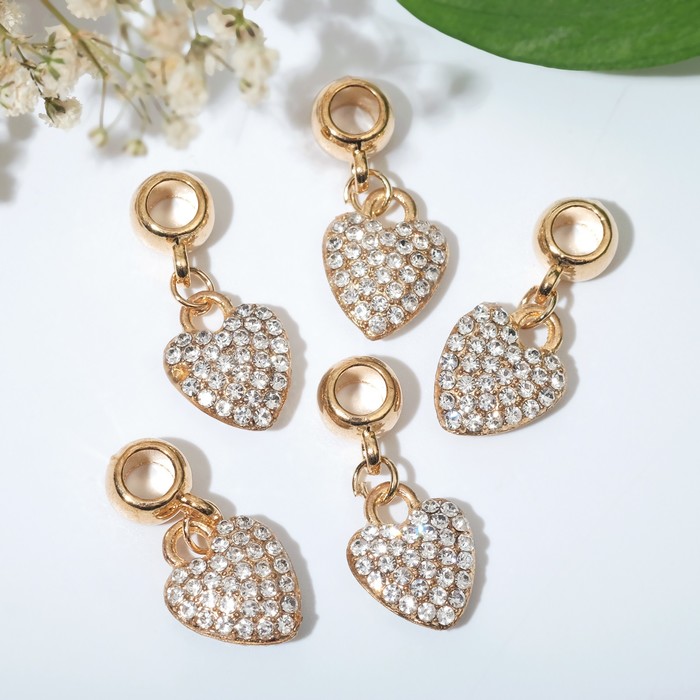 Подвеска "Сердце", цвет белый в золоте
Подвеска "Сердце", цвет белый в золоте