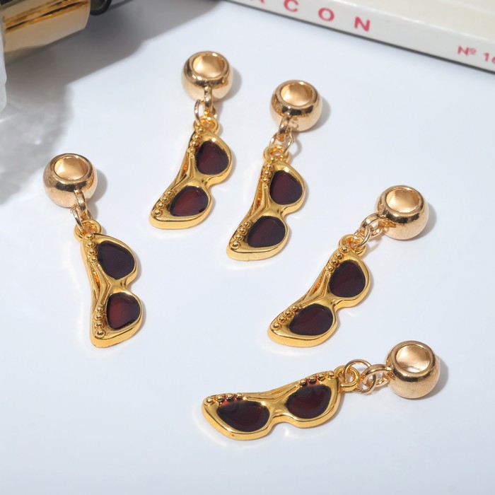 Подвеска "Очки", цвет коричневый в золоте
Подвеска "Очки", цвет коричневый в золоте