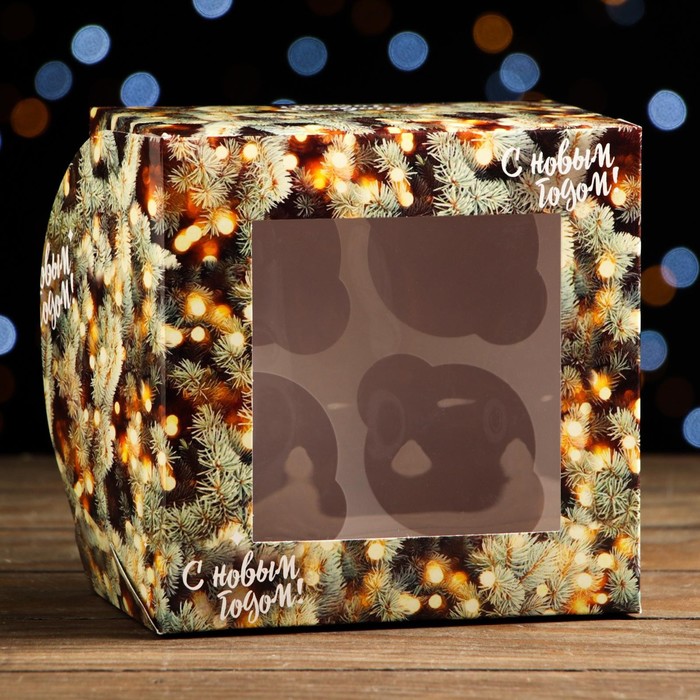 Упаковка на 4 капкейков с окном "Счастливого рождества", 16 х 16 х 10 см, 1 шт.
Упаковка на 4 капкейков с окном "Счастливого рождества", 16 х 16 х 10 см, 1 шт.