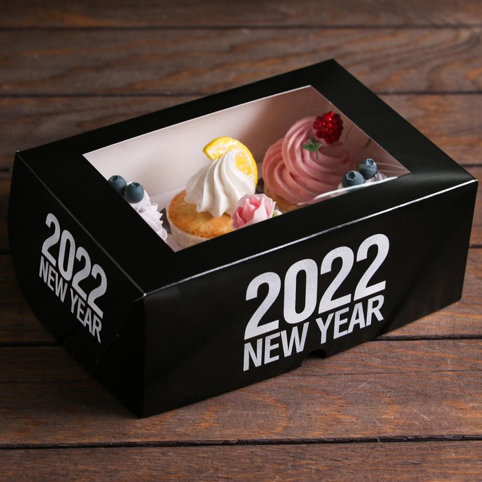 Упаковка на 6 капкейков с окном "2022", черный, 25 х 17 х 10 см, 1 шт.
Упаковка на 6 капкейков с окном "2022", черный, 25 х 17 х 10 см, 1 шт.