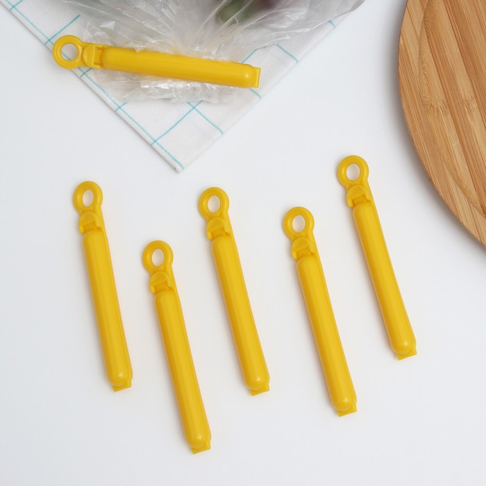 Набор зажимов для пакетов, 6 шт
Набор зажимов для пакетов, 6 шт