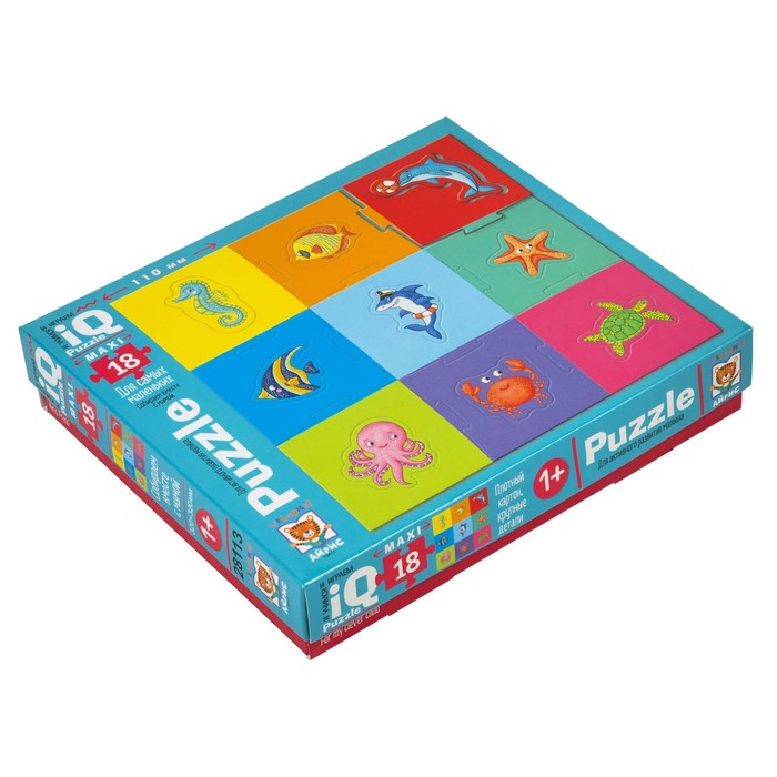 Макси-пазл «Мои морские животные», 18 элементов
Макси-пазл «Мои морские животные», 18 элементов