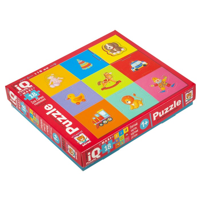 Макси-пазл «Мои любимые игрушки», 18 элементов
Макси-пазл «Мои любимые игрушки», 18 элементов