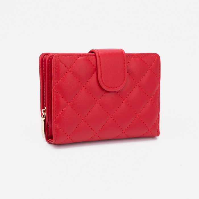 Кошелёк на кнопке, цвет красный
Кошелёк на кнопке, цвет красный