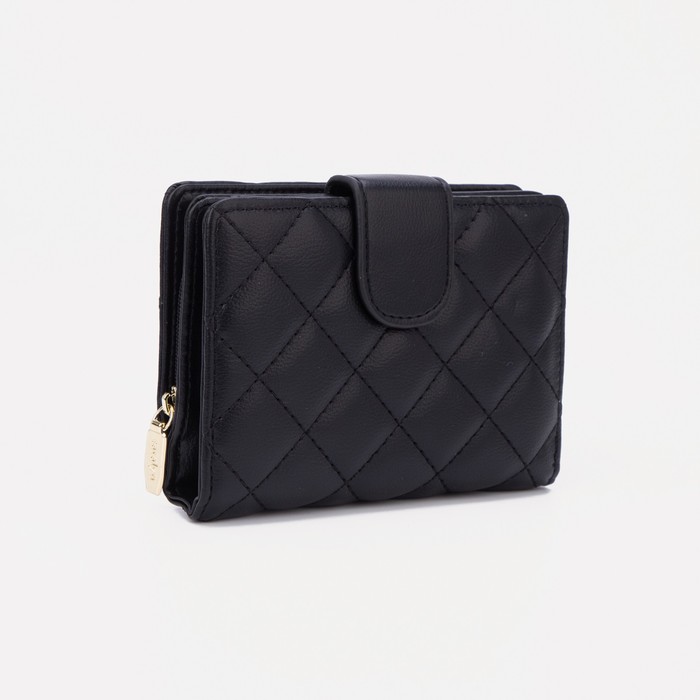 Кошелёк на кнопке, цвет чёрный
Кошелёк на кнопке, цвет чёрный