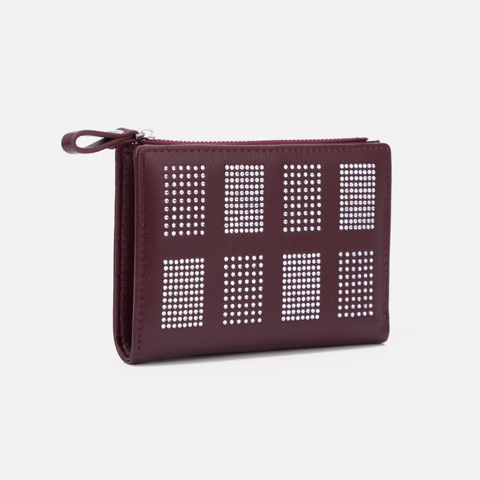 Кошелёк на кнопке, цвет бордовый
Кошелёк на кнопке, цвет бордовый