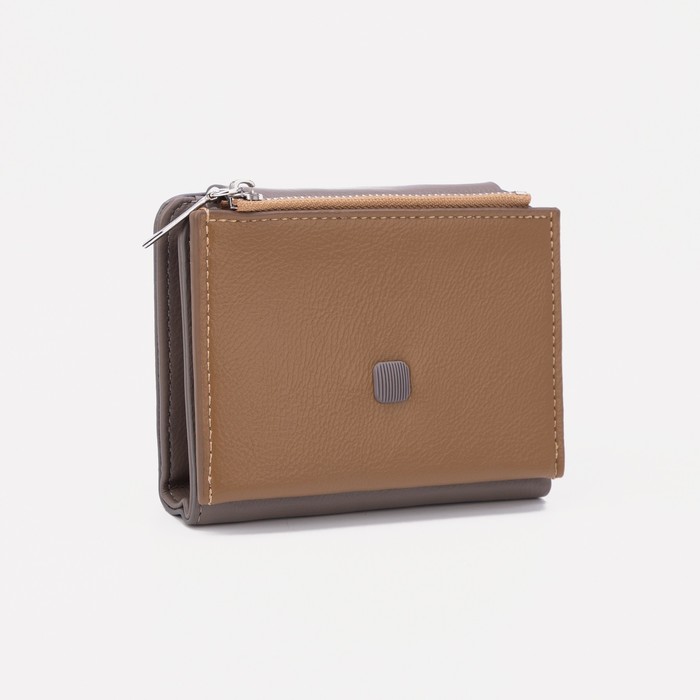 Кошелёк на магнитах, цвет коричневый/серый
Кошелёк на магнитах, цвет коричневый/серый