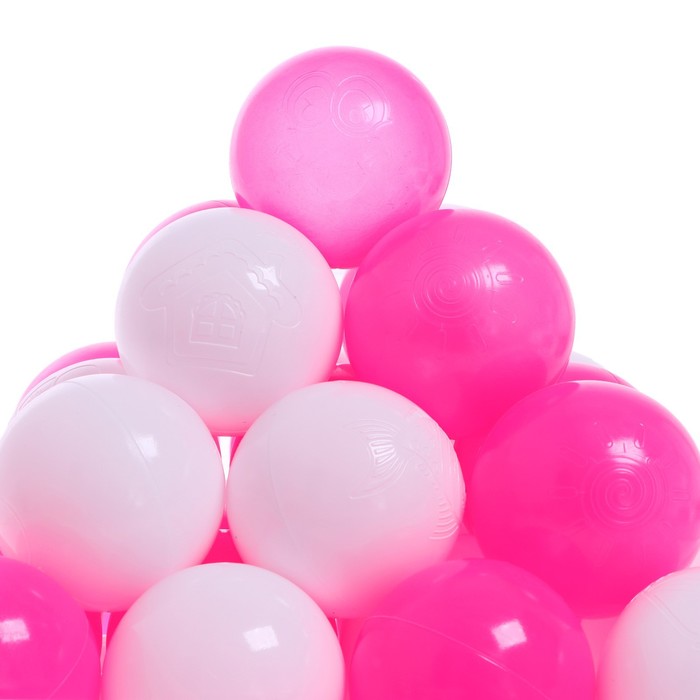 Набор шаров для сухого бассейна с рисунком, цвет белый с маджента, 500 штук
Набор шаров для сухого бассейна с рисунком, цвет белый с маджента, 500 штук