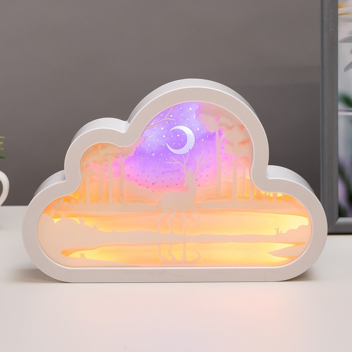 Ночник "Олень на берегу озера" LED от батареек 3хААА USB 20x4x13 см
Ночник "Олень на берегу озера" LED от батареек 3хААА USB 20x4x13 см