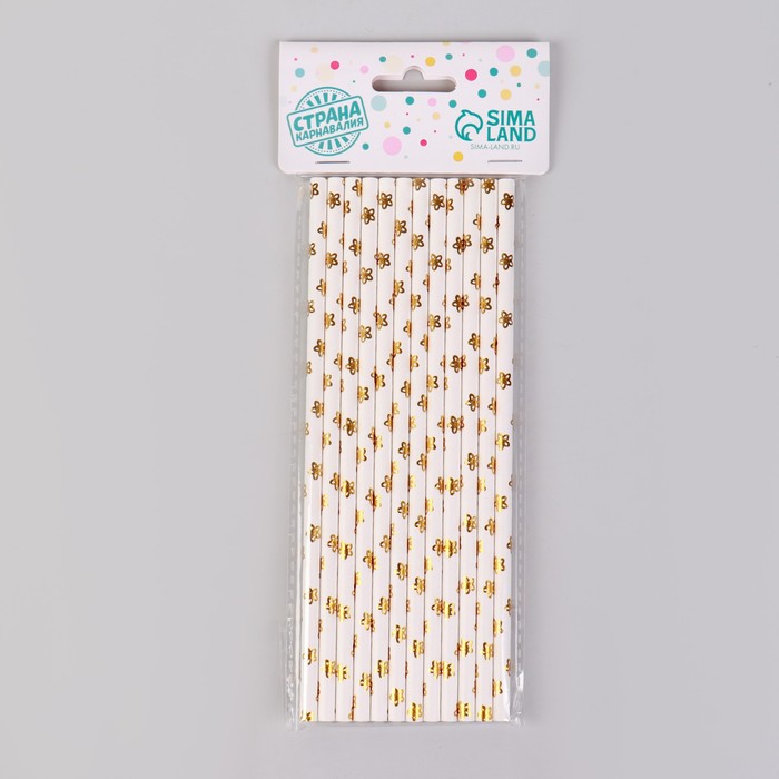 Трубочки для коктейля «Цветы», набор 12 шт., цвет золото
Трубочки для коктейля «Цветы», набор 12 шт., цвет золото